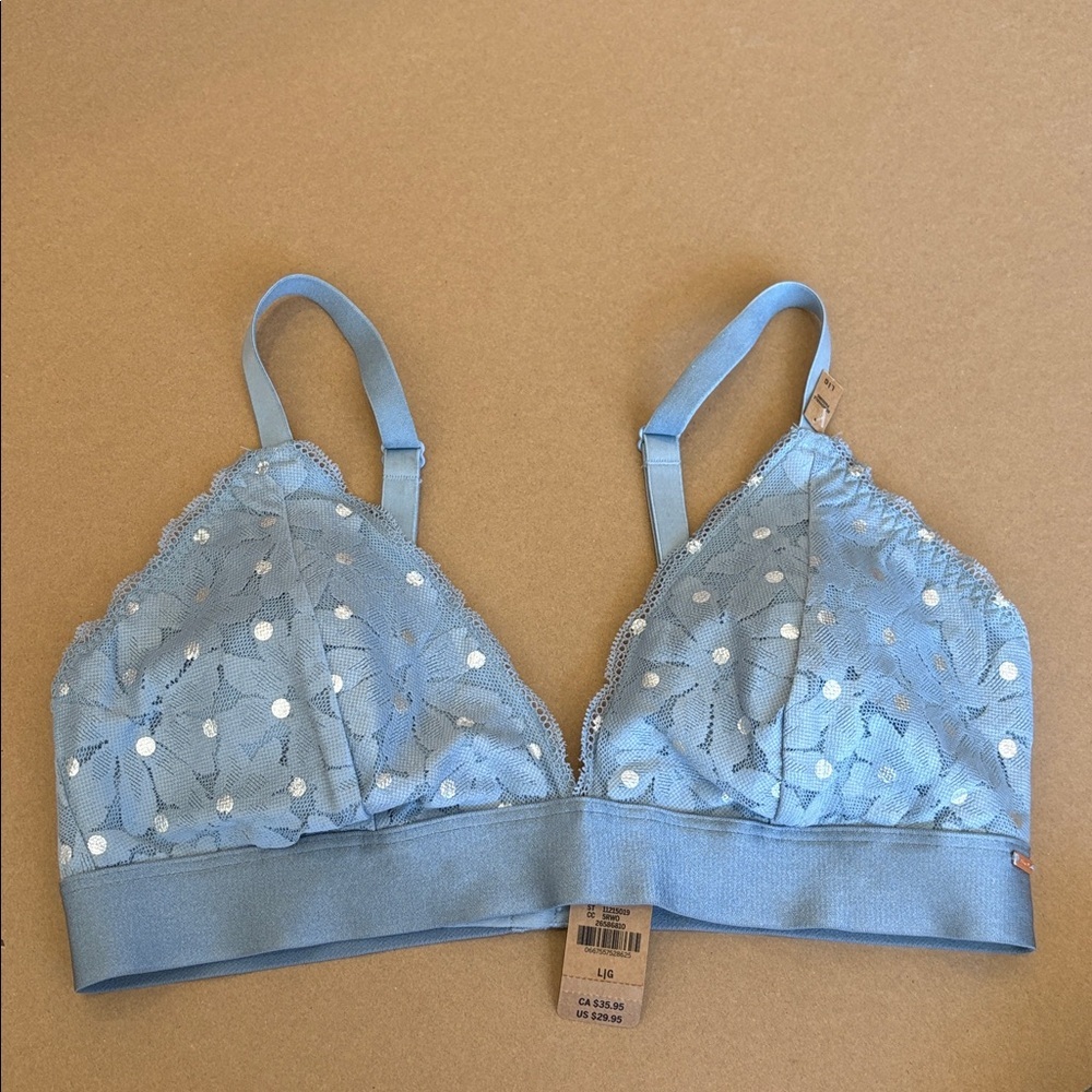 Victoria's Secret Bra in light blue with - no underwire NWT